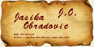 Jasika Obradović vizit kartica